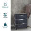 Armoire de rangement robuste à 3 tiroirs-484493975