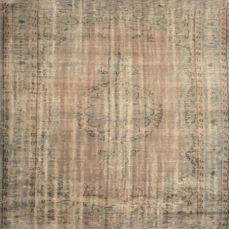 Tapis oriental beige / brun, Carré 6 pi