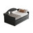 Twin Size Tufted Upholstered Daybed with Trundle ,Velvet Sofabed with USB&Type-C Charging Ports,No Box-spring Needed,Black-1639102216