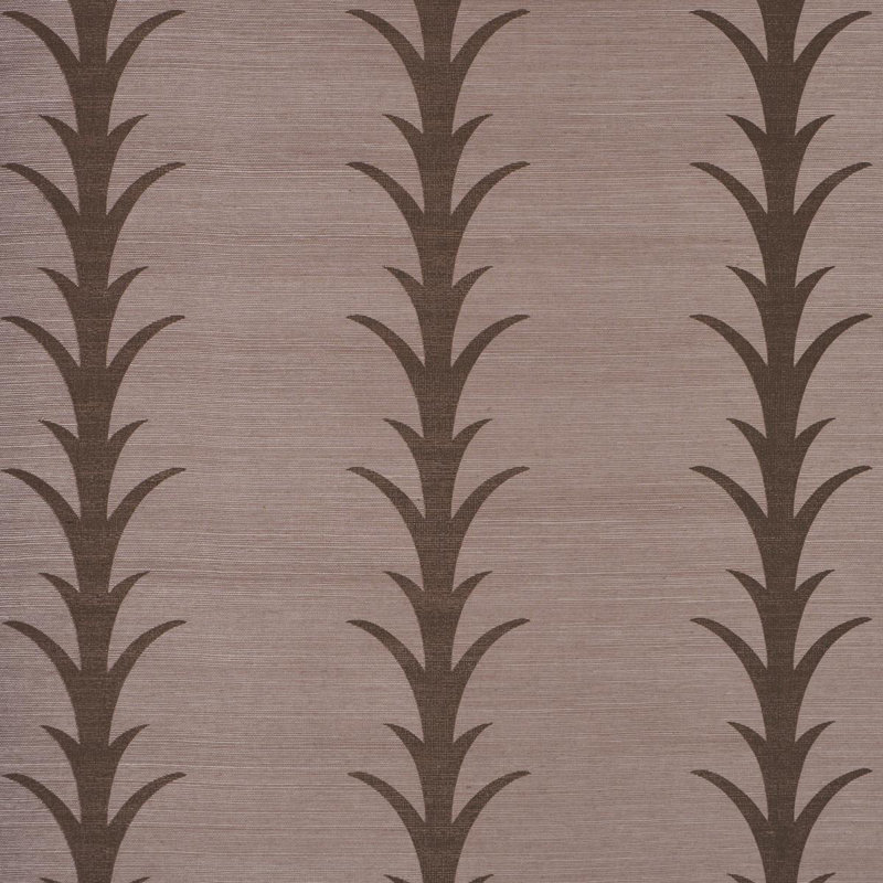 Schumacher X Celerie Kemble Striped Wallpaper Roll, Pink
