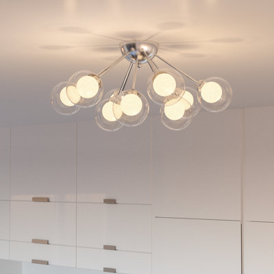 Plafonnier semi-encastré 9 lumières 21,75 po Optimist