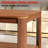 Rectangular Coffee Table With Storage Shelf & Wave Grain Legs-131376689