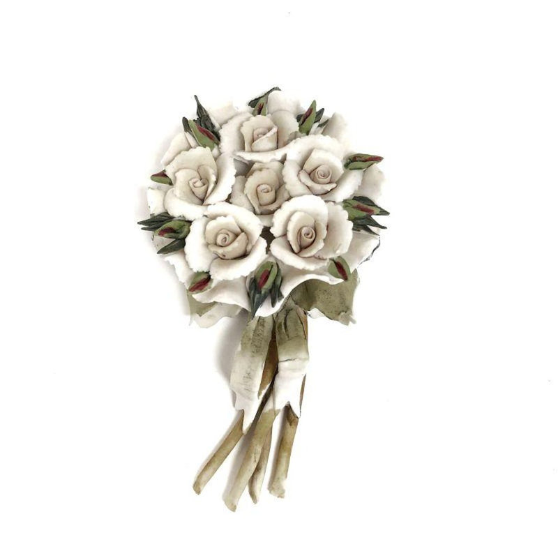 Figurine de roses de 5 po, Blanc