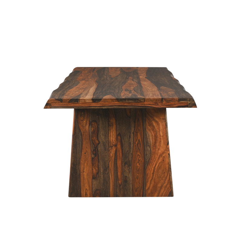Chaliyah Solid Wood Dining Table, 40" W x 86" L, Walnut