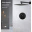 Pomme de douche à pluie 10 pouces - Panneau de douche ultra-mince à haute pression en acier inoxydable 304-113578566