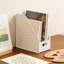 Panier de rangement de bureau, organisateur de fournitures de bureau et de livres pour chambre d'étudiant et bureau, panier à compartiments multiples pour documents et fournitures-375719991