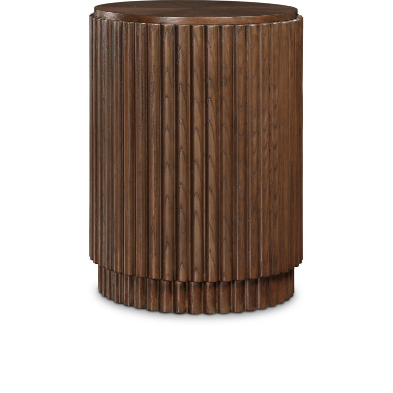 Table de bout en bois massif Ronin, Brun