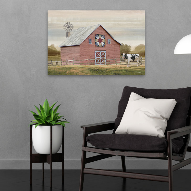 This Old Barn - Contemporary Farm Barn Quilt Block Art, H 24 po x l 16 po