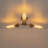 3-light Ribbed Glass Sputnik Semi Flush Mount