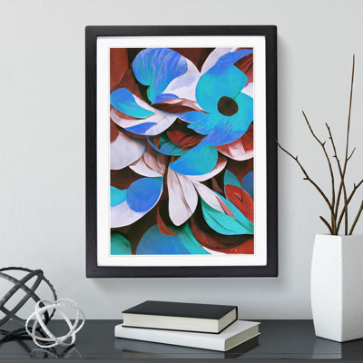 Flowers Abstract Art No.2 - Framed Print