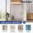 56 In. - 60 In. W X 76 In. H Double Sliding Semi-Frameless Shower Door With 5/16" (8Mm) Tempered Clear Glass-117204934