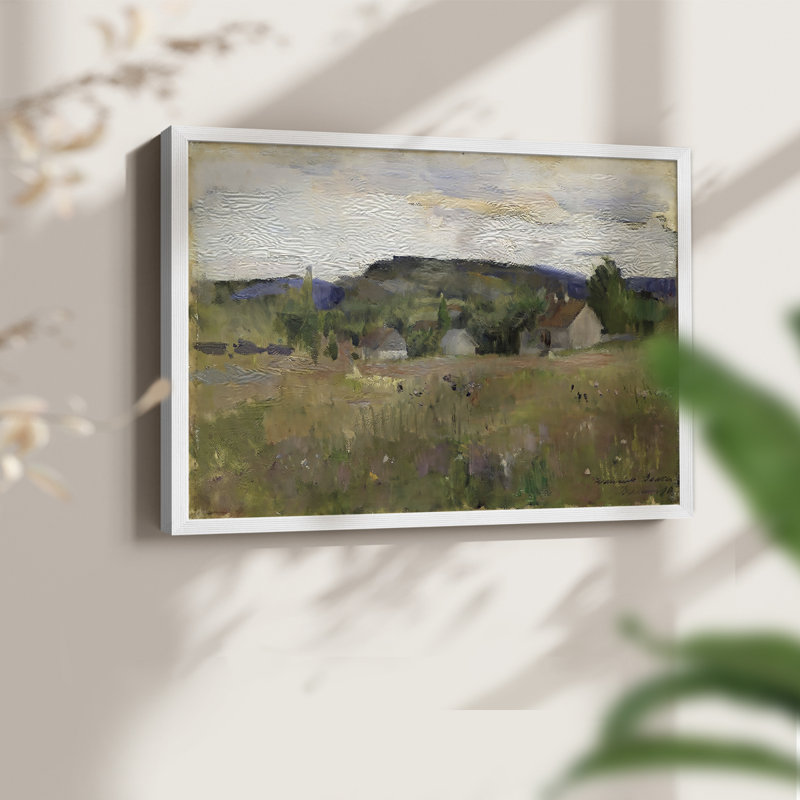 Paysages rétro-Dxxx - reproduction encadrée, H 22 po x l 28 po, Blanc