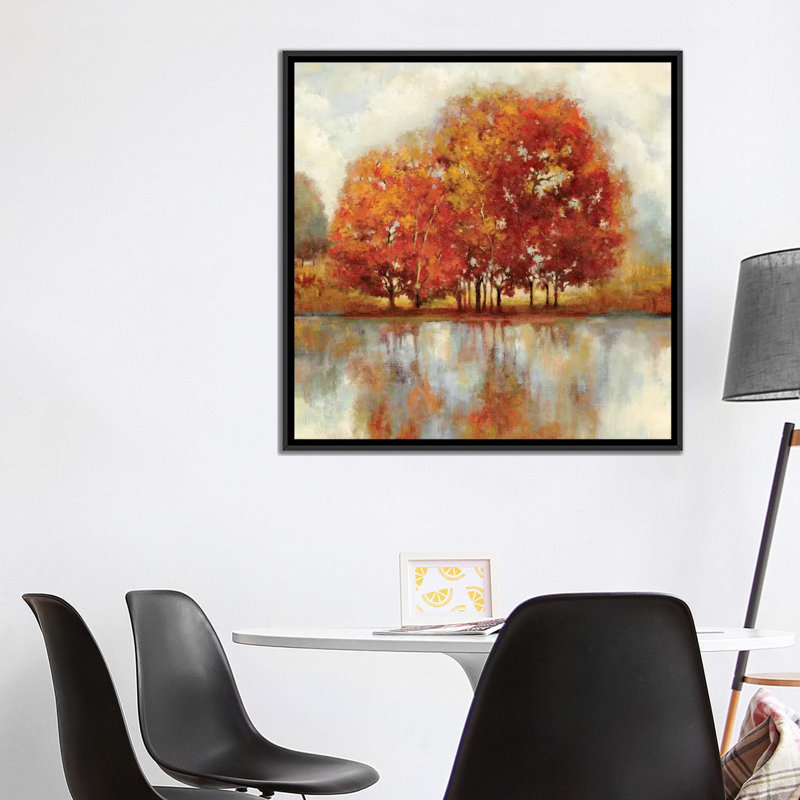 « friends », impression sur toile, H 18 po x l 18 po x P 1,5 po, Toile avec cadre noir, Pas de tapis