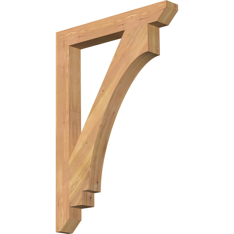 BKTIMP06 Support en bois rustique à lattes impériales, Cèdre rouge de l'Ouest (lisse), H 40 po x l 3,5 po x P 28 po