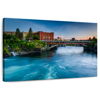 Nicci Spokane River At Sunset