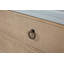 Commode 3 tiroirs avec façades en canne, armoire d'appoint