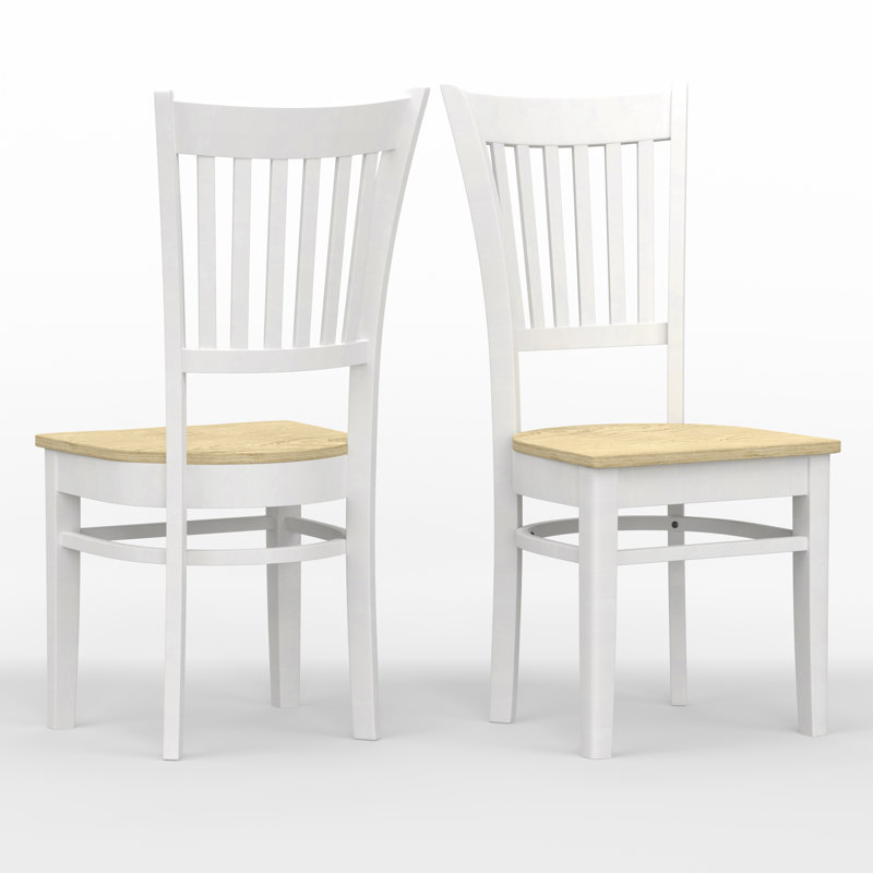Chaise d'appoint Emete, Blanc / Naturel