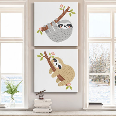 " Gray Sloth " 2 - Pieces