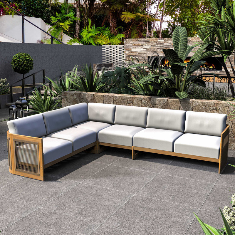 Acacia 6 - Person Patio Conversation Sets With Cushions