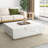 Klusek 47'' Faux Marble Modern Block Coffee Table-590567424