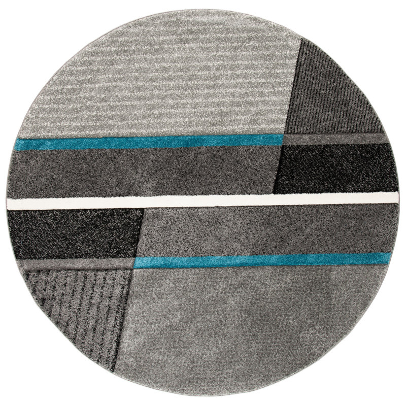 Vilica Performance Patchwork Rug, Round 6'7"