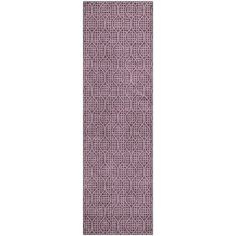 Premium Machine Washable Prisco Eggplant Rug