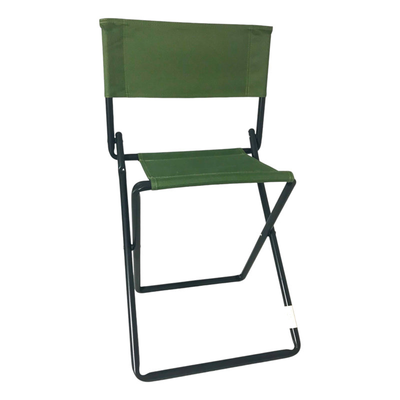 Chione Heavy Duty Steel No-Sink Folding Camp Chair, Green