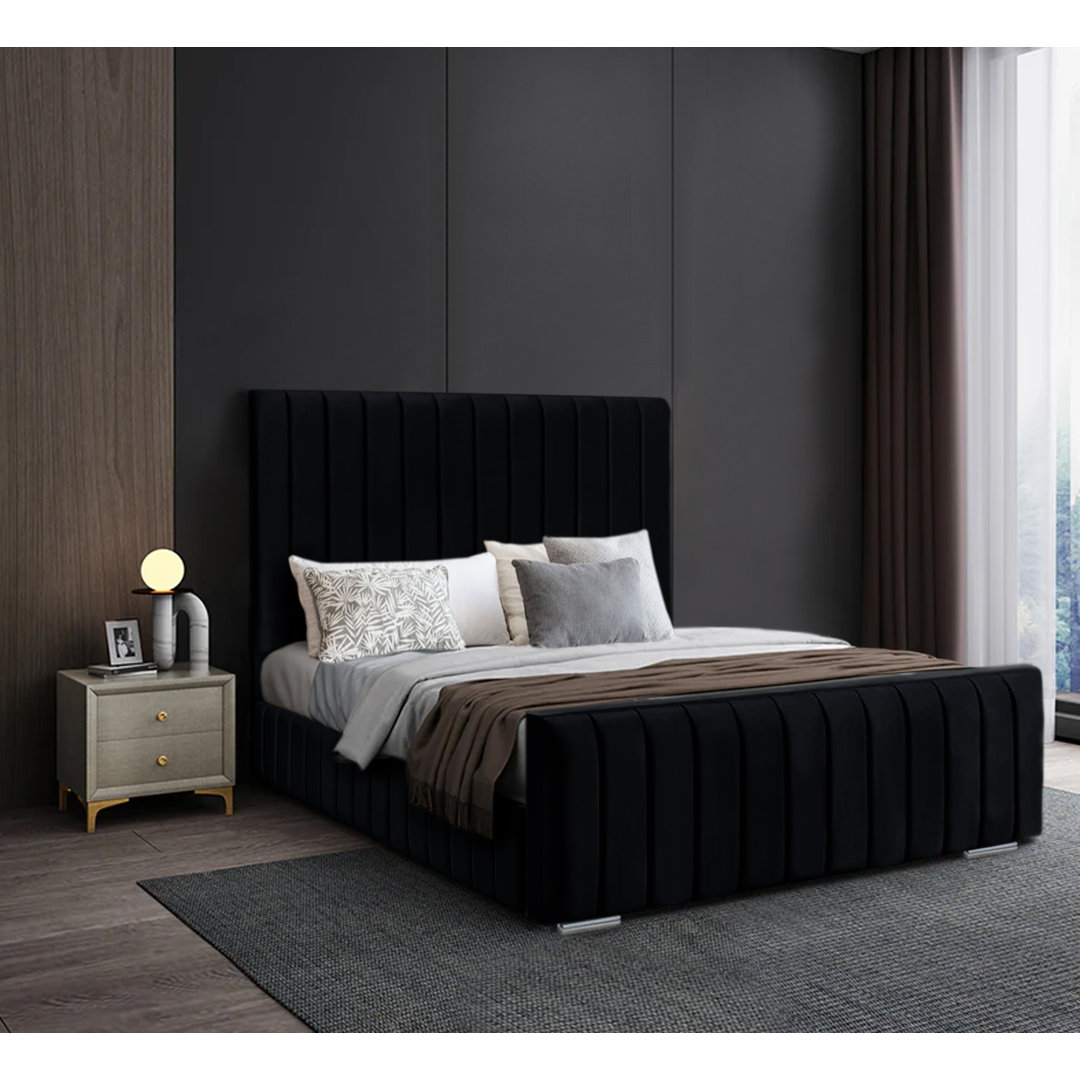 Adely Upholstered Panel Bed