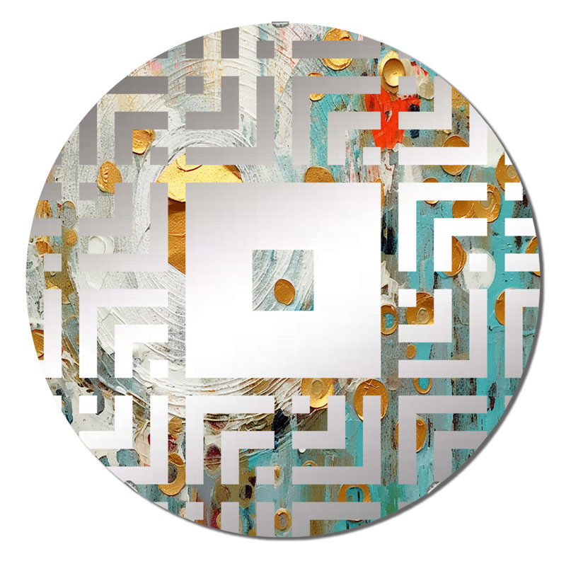 Doloris - Miroir mural carré, 31,4 po x 31,4 po