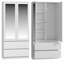 Jenness 2 Door Solid + Manufactured Wood Wardrobe