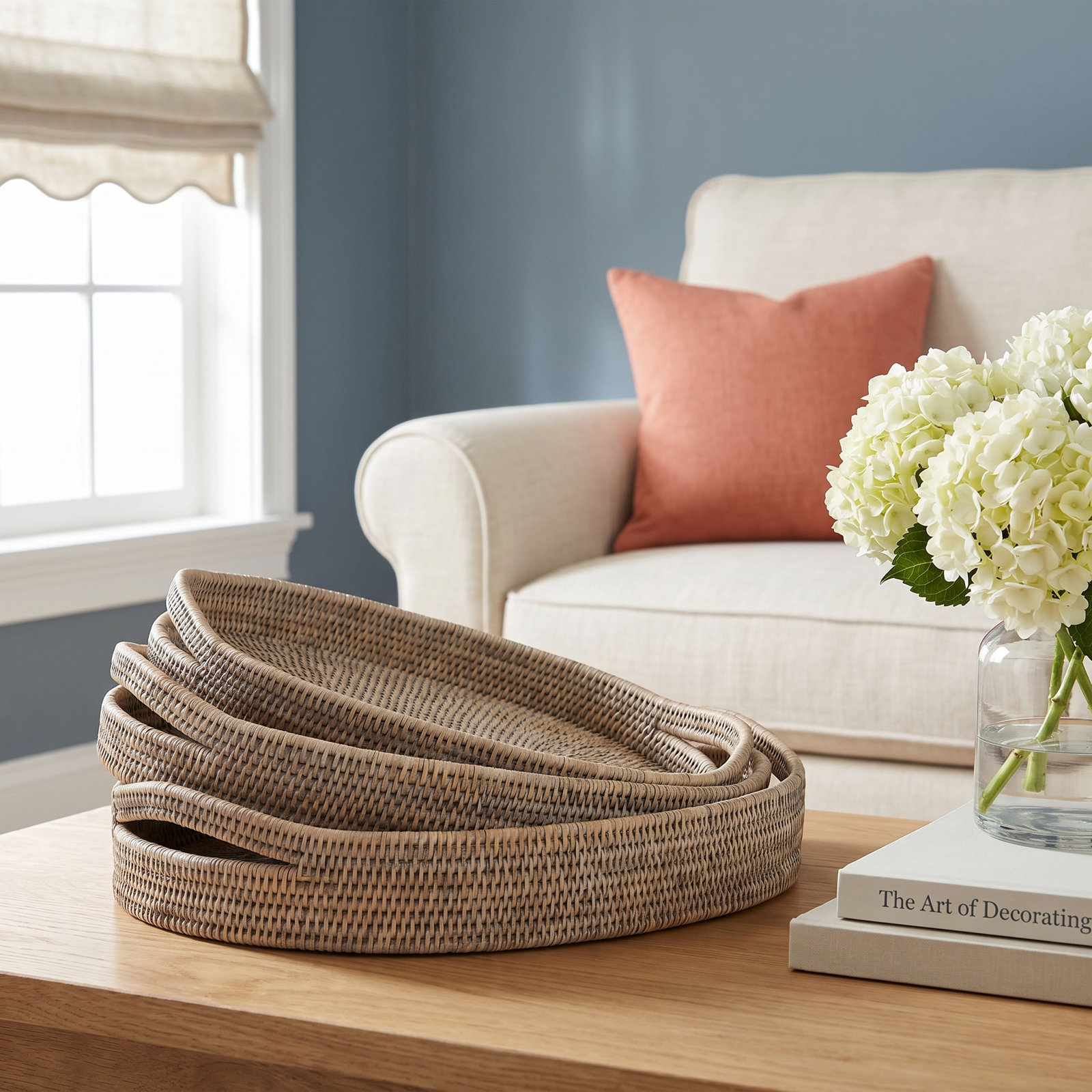 Elda Rattan Decorative Tray