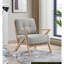 Chaise d'appoint moderne avec dossier capitonné 1pc-240117877