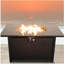 Foyer rectangulaire en métal et verre fumé-456265323