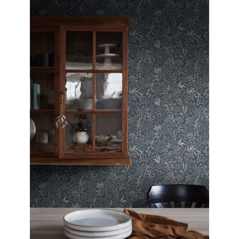 Boråstapeter Nocturne Wallpaper, Blue