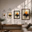 Dissolving City Light Modern - Framed Print-13127523-13127543