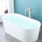 1 Handle Floor Waterfall Faucet with Diverter-64848898