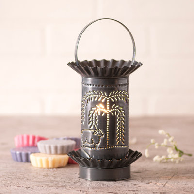 Scented Flameless Jar Candle with Metal Holder