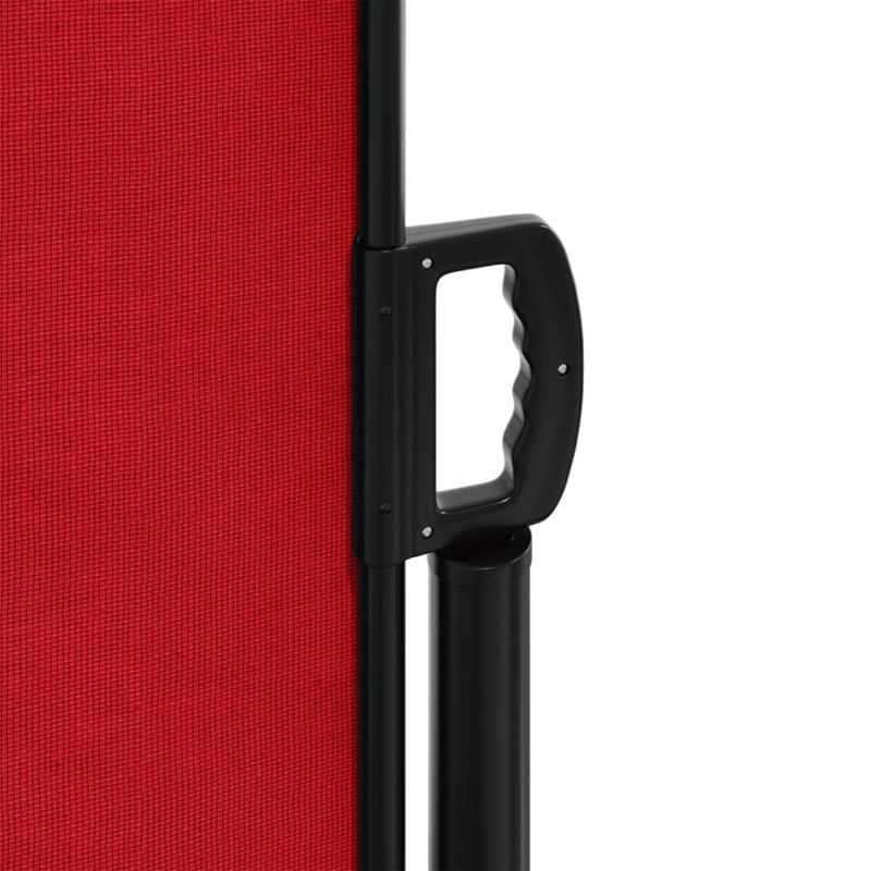 Symple Stuff Retractable Side Awning, 120cm H x 1200cm W, Red