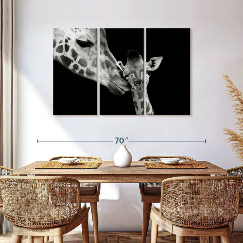 Girafe maternelle, H 36 po x l 57 po