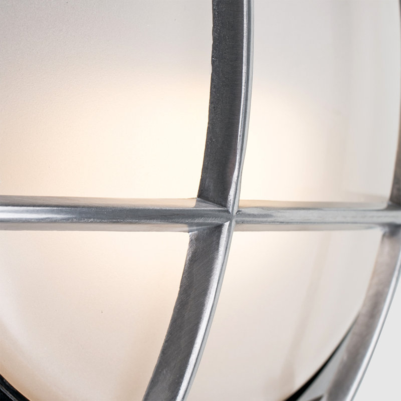 Tulane 1 - Bulb Outdoor Bulkhead Light, No, Polished Aluminium
