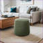 Repose-pieds avec rangement, Boucle vert sauge moderne, 20 x 20 x 18,5, sans assemblage | Vert sauge | Polyester-1892437088