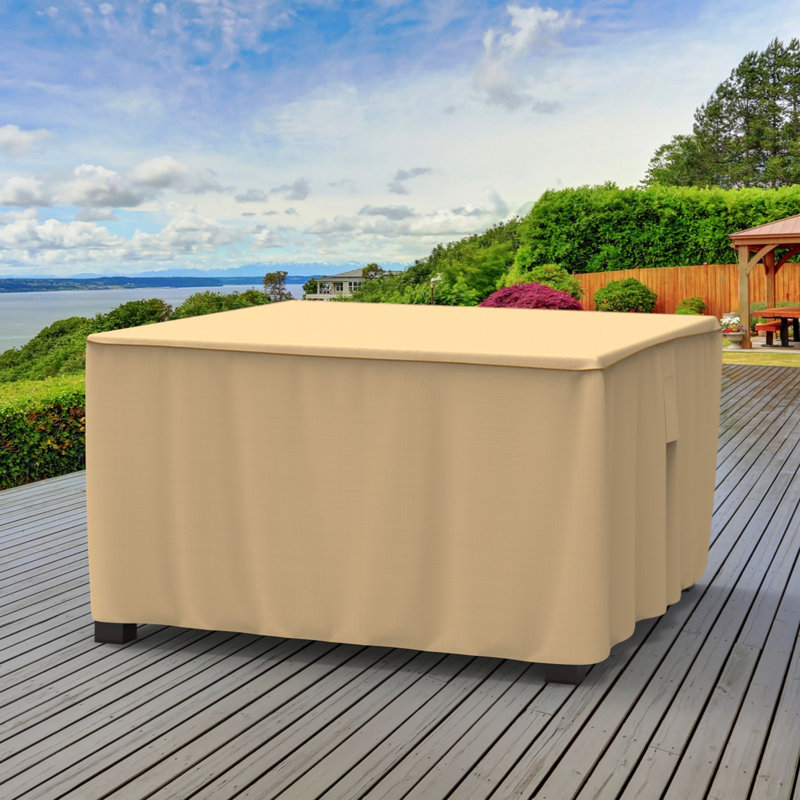 Eduardo Outdoor Square Patio Table Cover, 28" H x 48" W x 48" D