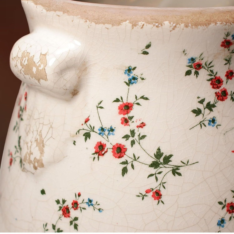 Vase en céramique rouge