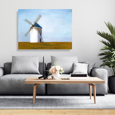 Big Windmill - Beige Canvas Building for Home Decor