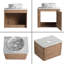 Meuble-lavabo simple mural 24 po avec lavabo en céramique Greythor -288999554-288999552