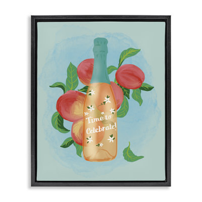 «Champagne with Budding Blooms», art mural sur toile flottante par Be Ni La