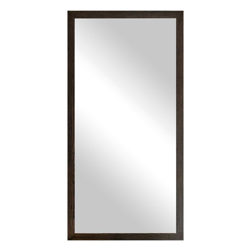  Miroir de plancher Ozark, Ébène, 63 po x 30 po
