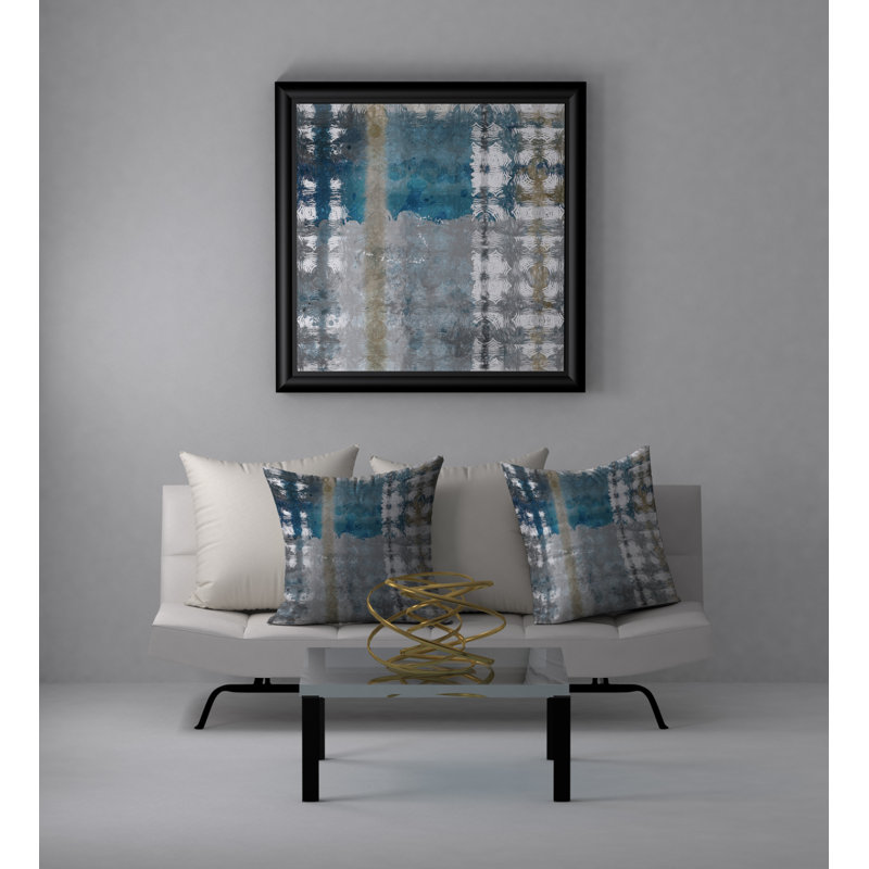 Abstract Throw Pillow, 20" H x 20" W
