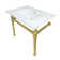 Monarch Ceramic Rectangular Console Bathroom Sink with Overflow
