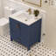 Meuble-lavabo simple 30 po avec plateau en quartz blanc Rooh-101808760-101808761